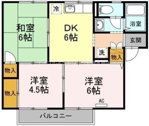 シャトルミヤケ　Ａ棟の物件間取画像